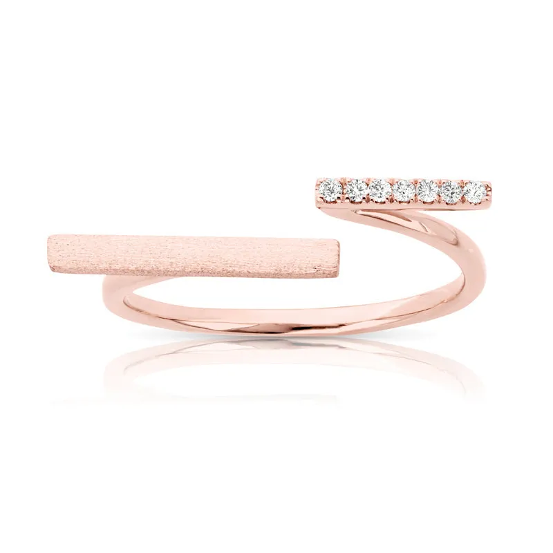 14kt Gold 1/20 ct tw Ring F VS Diamonds