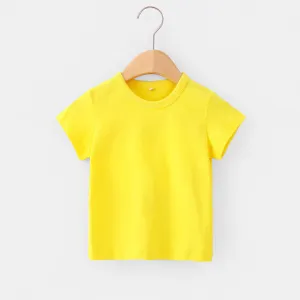 16 Colors Solid Children T-shirt for Boys Girls Cotton Summer Kids Tops Tees Baby Kids Tshirts