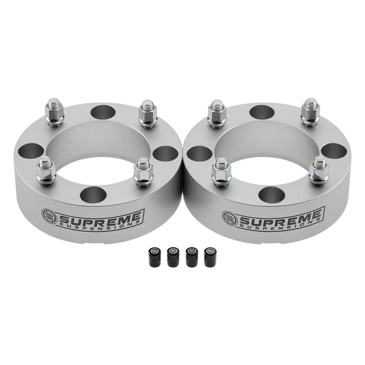 1994-2000 Kawasaki Mule 2500 Lug Centric Wheel Spacers / NEW PREMIUM TIRE VALVE CAPS