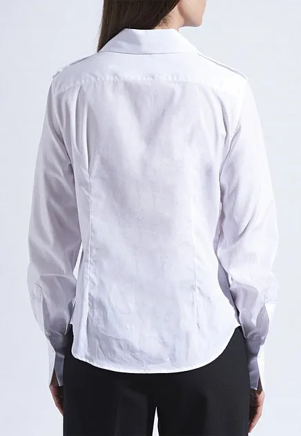 $495 ELEVENTY - 4-Pocket Shirt With Tabs Dress Shirt Cotton - 8 / 46
