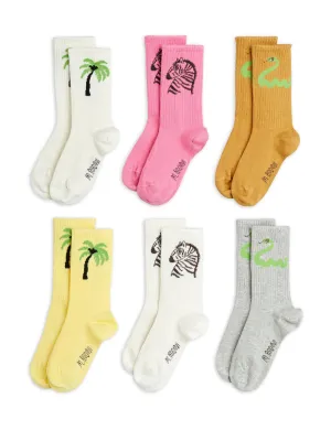 6 PACK ZEBRA SOCKS