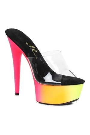 609-SHERBERT Platform Slide  | Multi-Color Vinyl