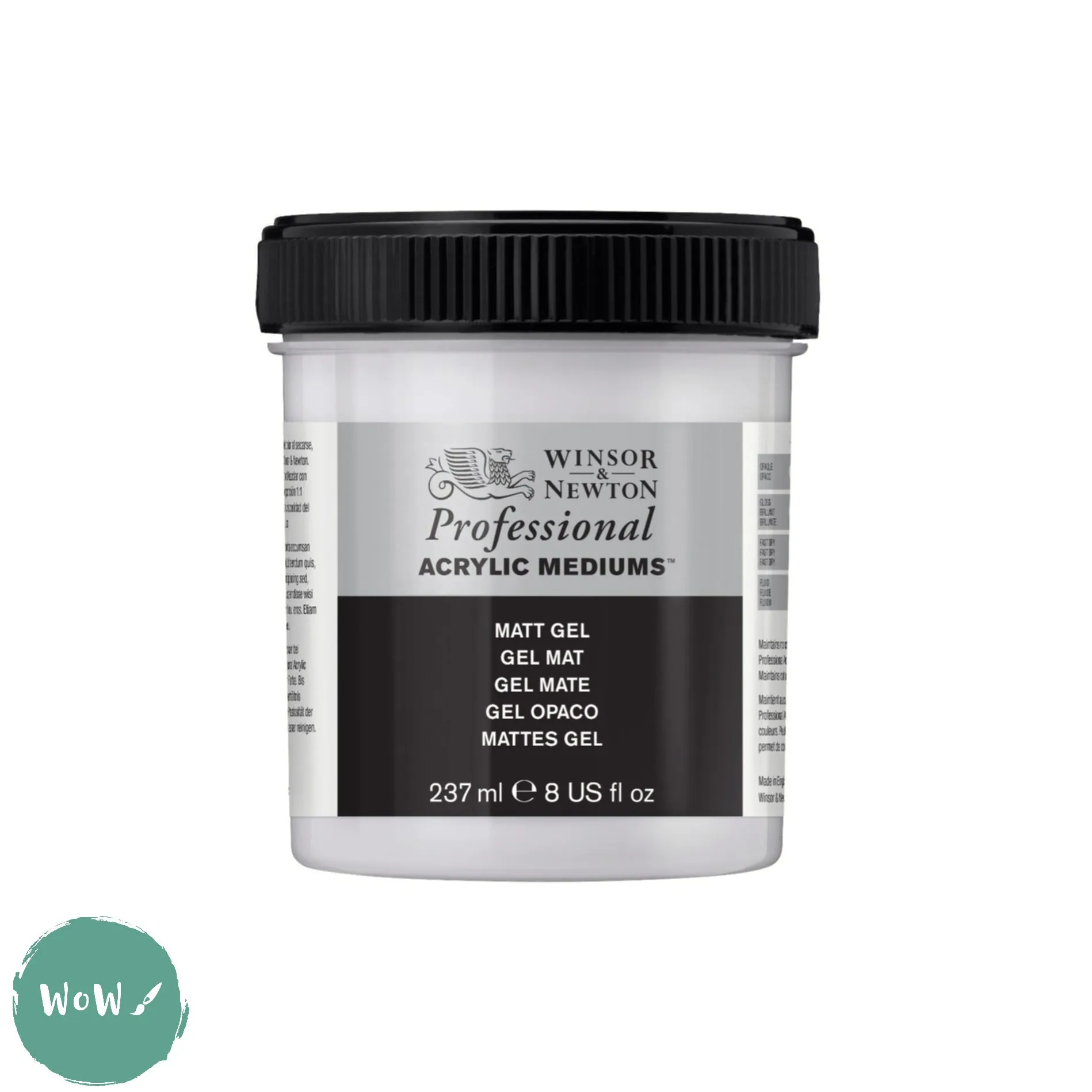 ACRYLIC MEDIUMS - Winsor & Newton PROFESSIONAL -   MATT GEL - 237ml