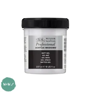 ACRYLIC MEDIUMS - Winsor & Newton PROFESSIONAL -   MATT GEL - 237ml