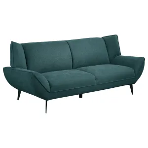 Acton Upholstered Flared Arm Sofa Teal Blue