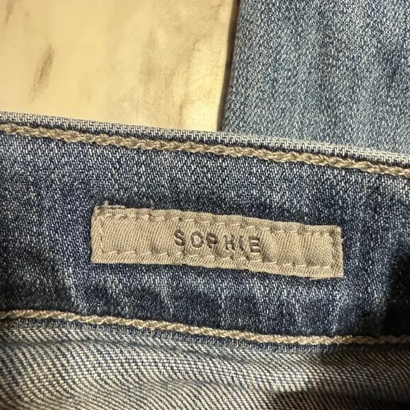 AGOLDE Sophie High Rise Ripped Distressed Jeans