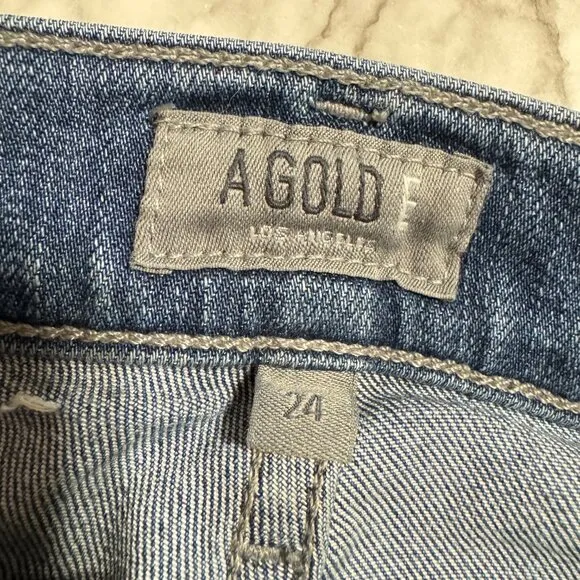 AGOLDE Sophie High Rise Ripped Distressed Jeans