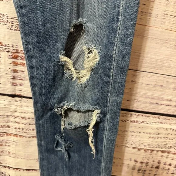 AGOLDE Sophie High Rise Ripped Distressed Jeans