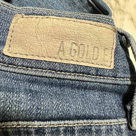 AGOLDE Sophie High Rise Ripped Distressed Jeans