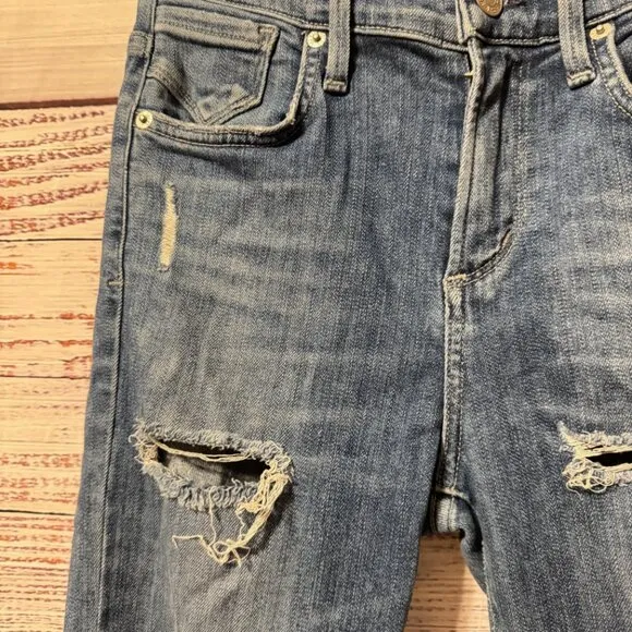 AGOLDE Sophie High Rise Ripped Distressed Jeans