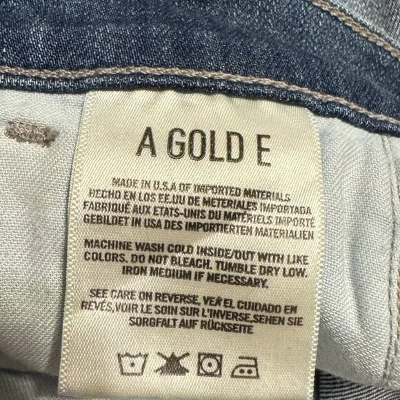 AGOLDE Sophie High Rise Ripped Distressed Jeans