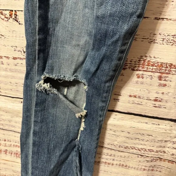 AGOLDE Sophie High Rise Ripped Distressed Jeans