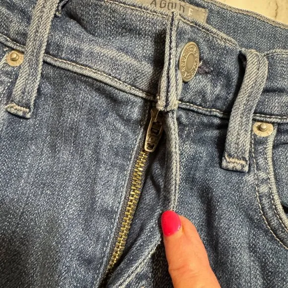 AGOLDE Sophie High Rise Ripped Distressed Jeans