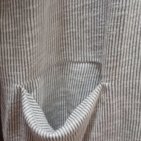 Anthropologie OS Donni Ribbed Cardigan Sweater Open Front  Gray One‎ Size OS