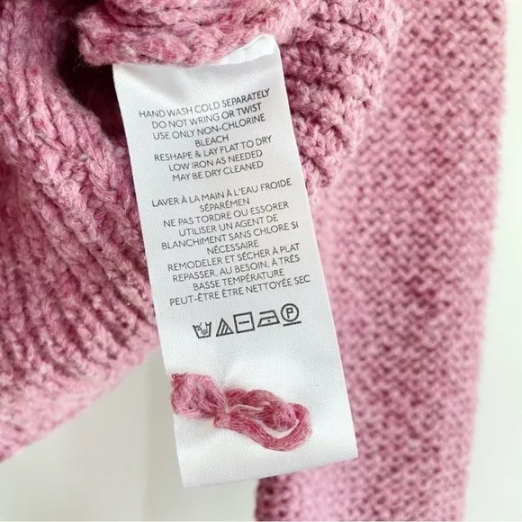 Anthropologie Pilcro Icon YinYang Cardigan Sweater Pink Purple Size Medium