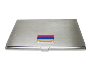 Armenia Flag Pendant Business Card Holder