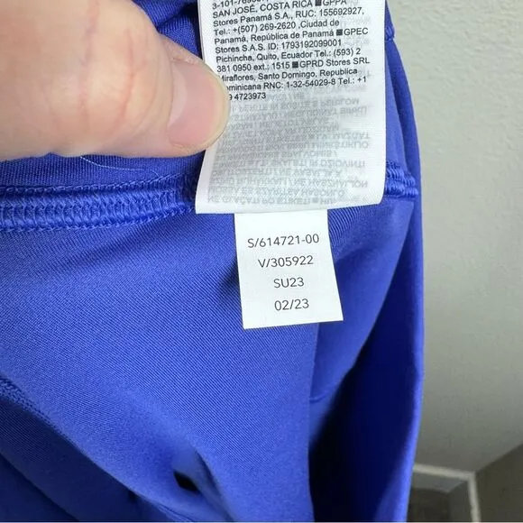 Athleta Salutation Stash High Rise 16 1/2&quot; Skort Lazurite Blue Purple Size 1X