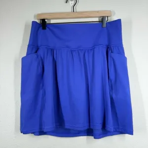 Athleta Salutation Stash High Rise 16 1/2&quot; Skort Lazurite Blue Purple Size 1X