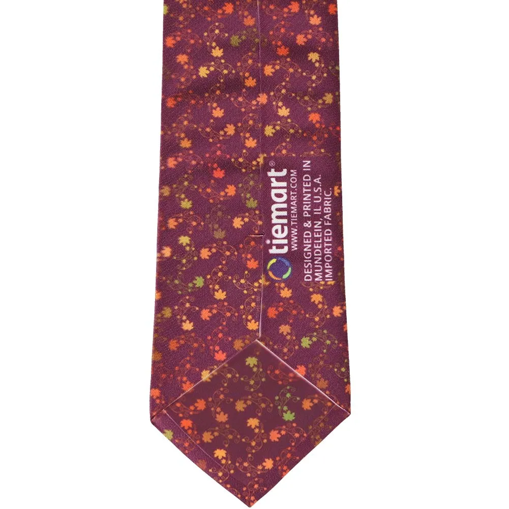 Autumn Leaves Extra Long Necktie