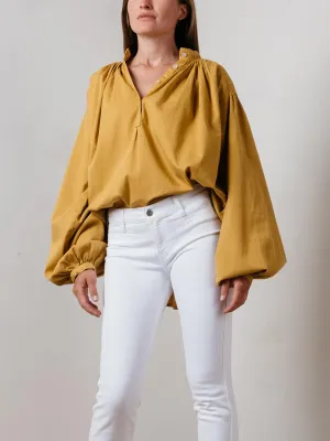 balloon sleeve blouse - honey