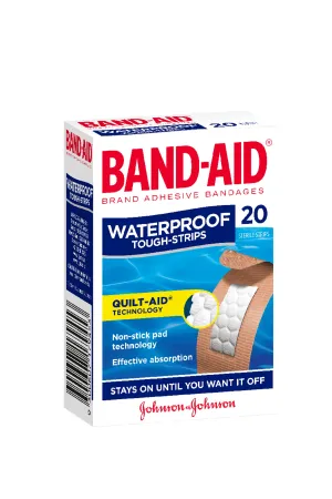 BANDAID Tough Strips Waterproof 20