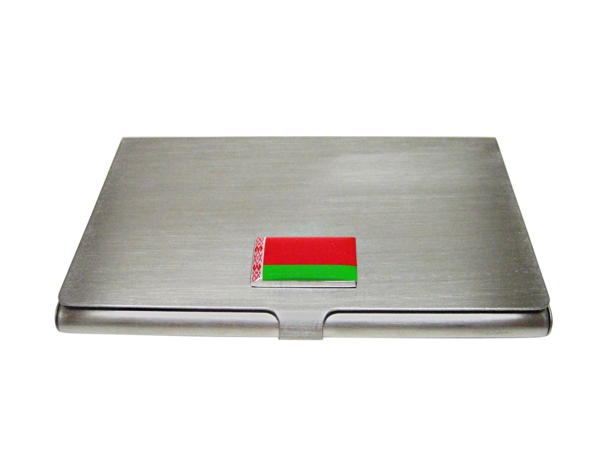 Belarus Flag Pendant Business Card Holder