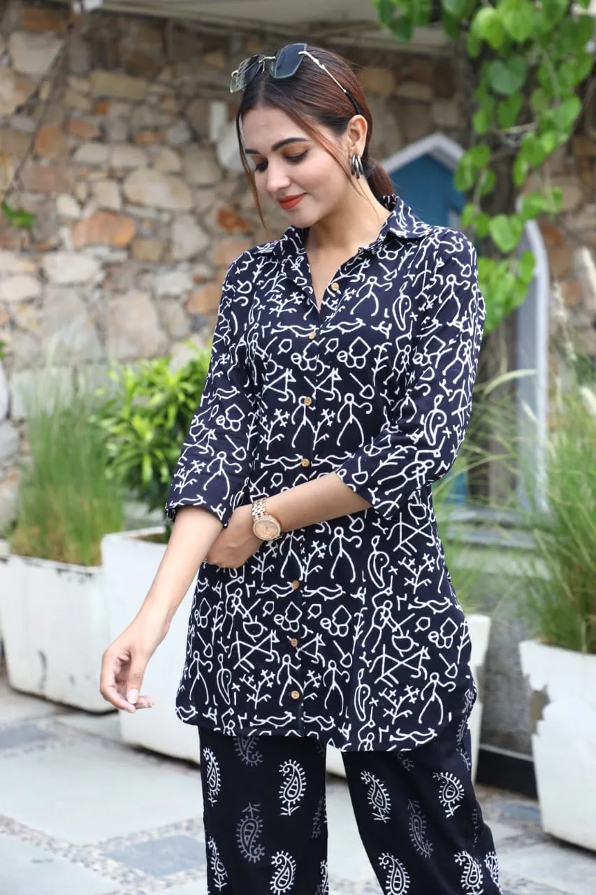 Black Cord Set In Comfy Cotton