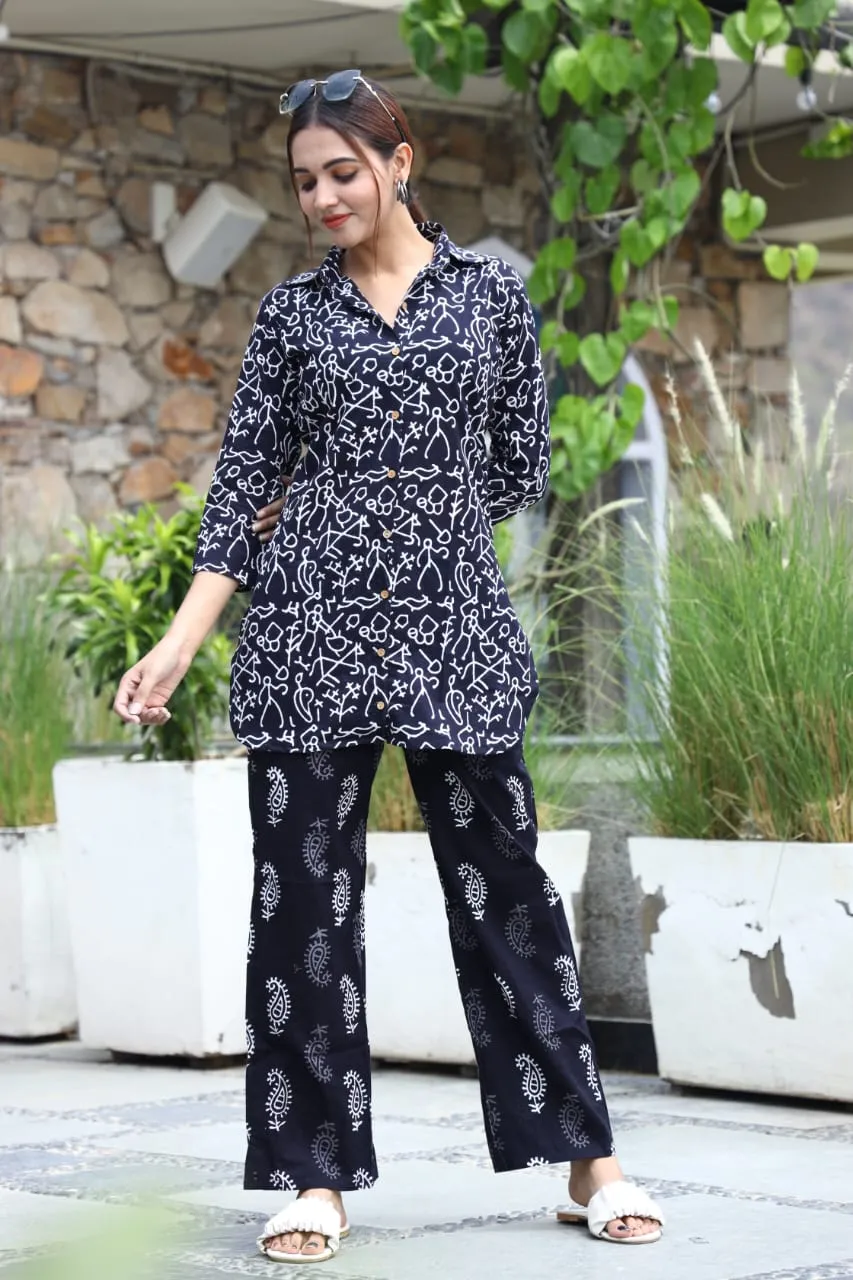 Black Cord Set In Comfy Cotton