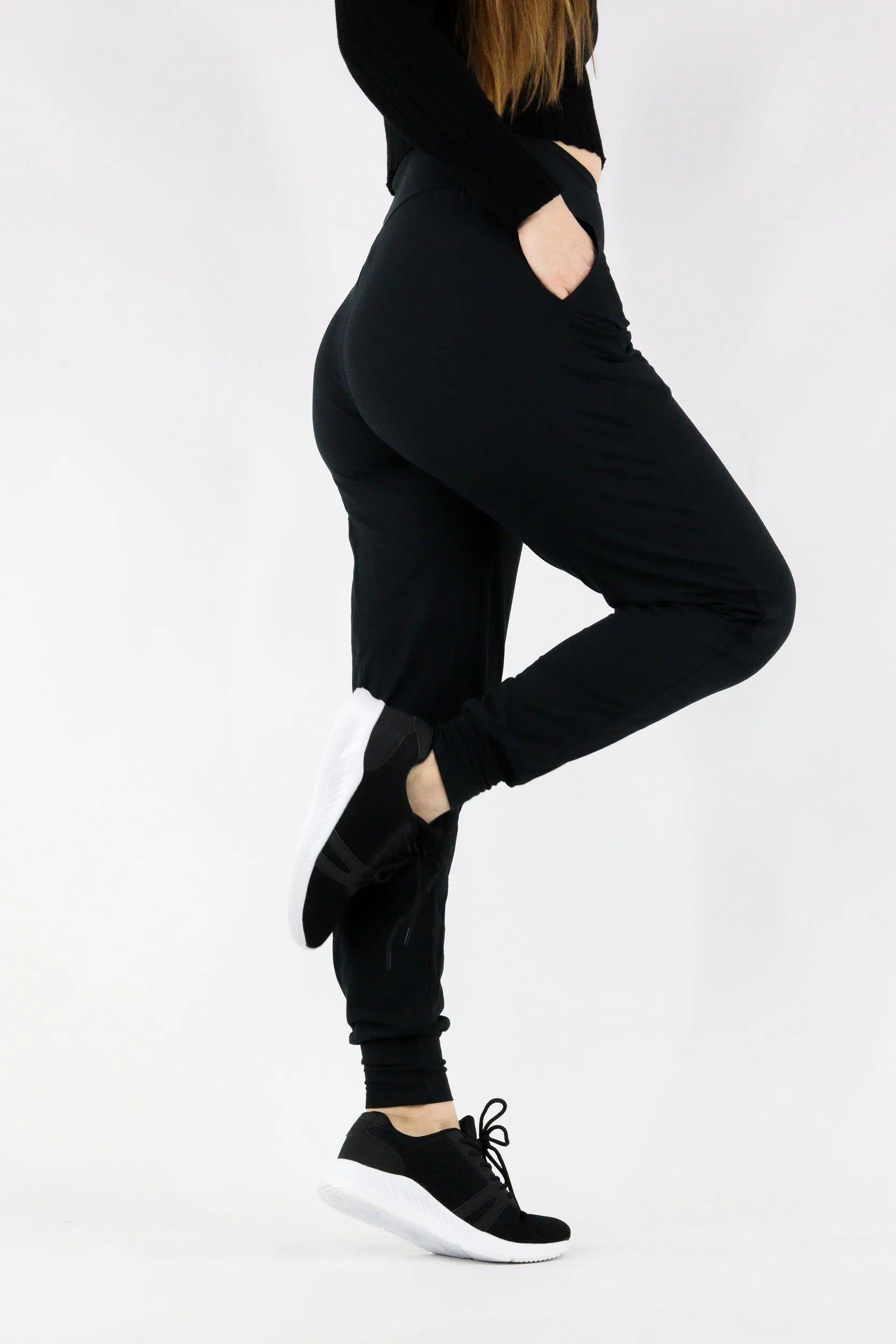 Black - Hybrid 'Soft' Pocket Joggers 1.0