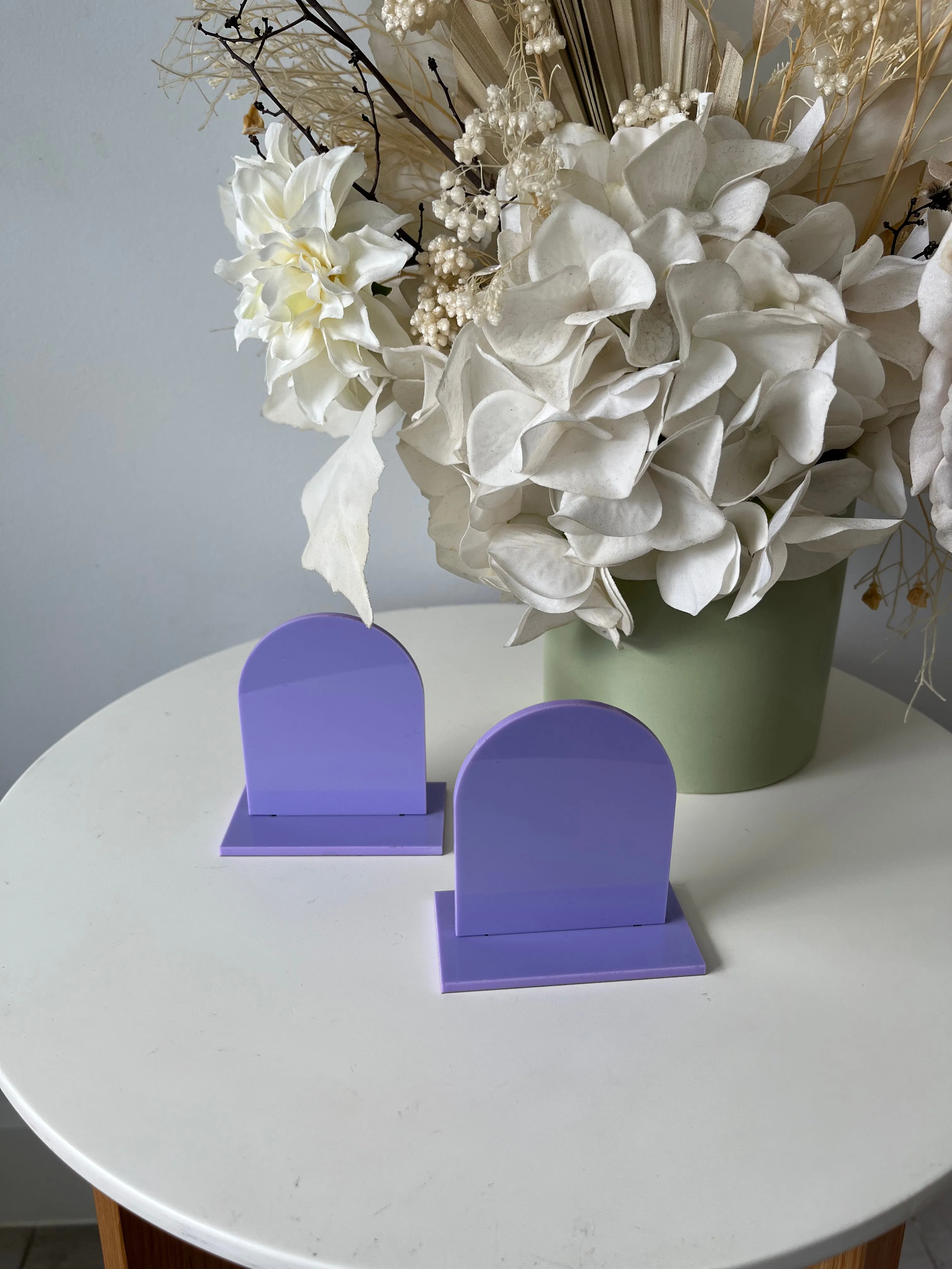 Blank Mini Arch Pricing Signs Acrylic Market/Pop Up Stall Business Signs