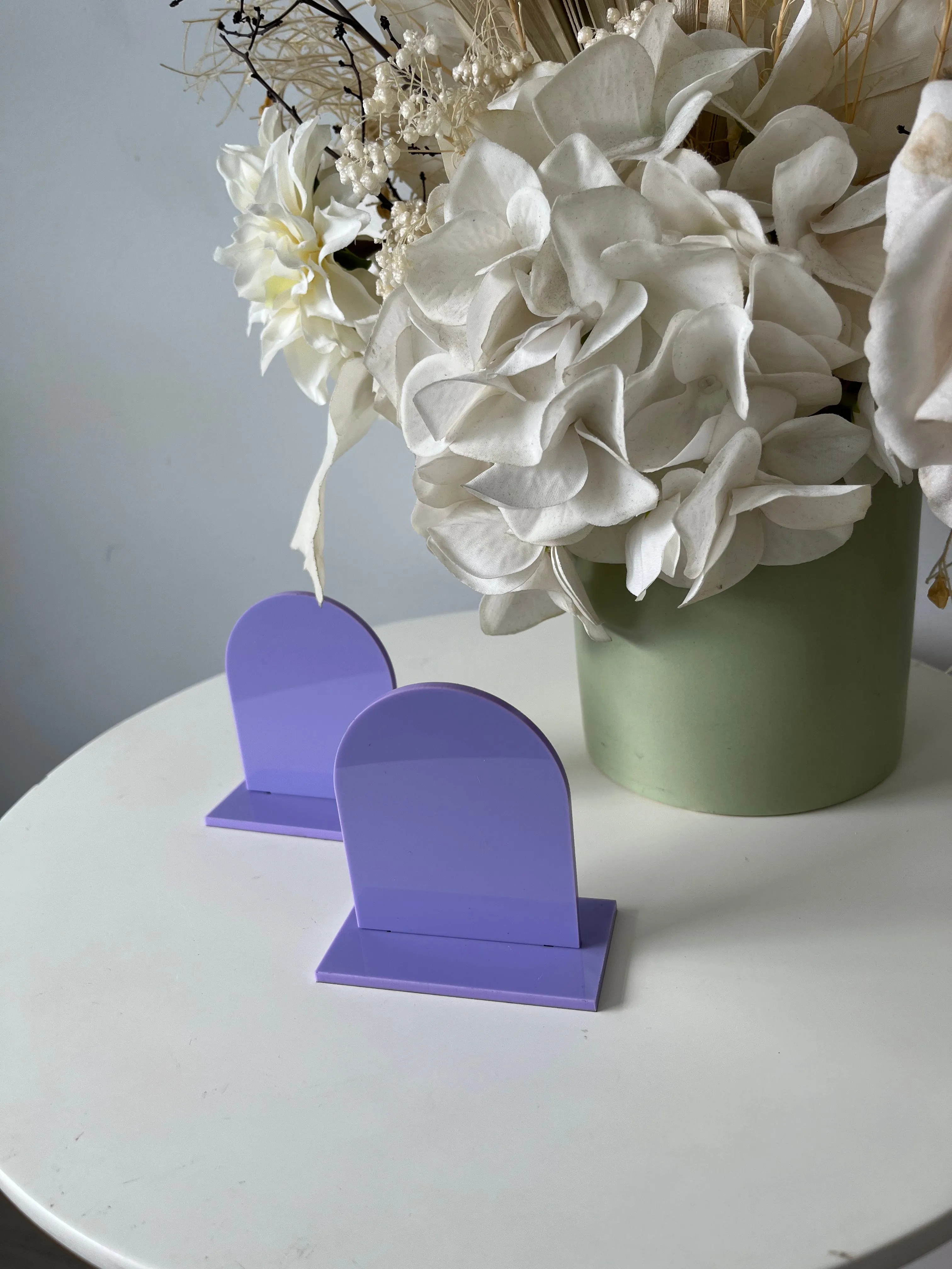 Blank Mini Arch Pricing Signs Acrylic Market/Pop Up Stall Business Signs