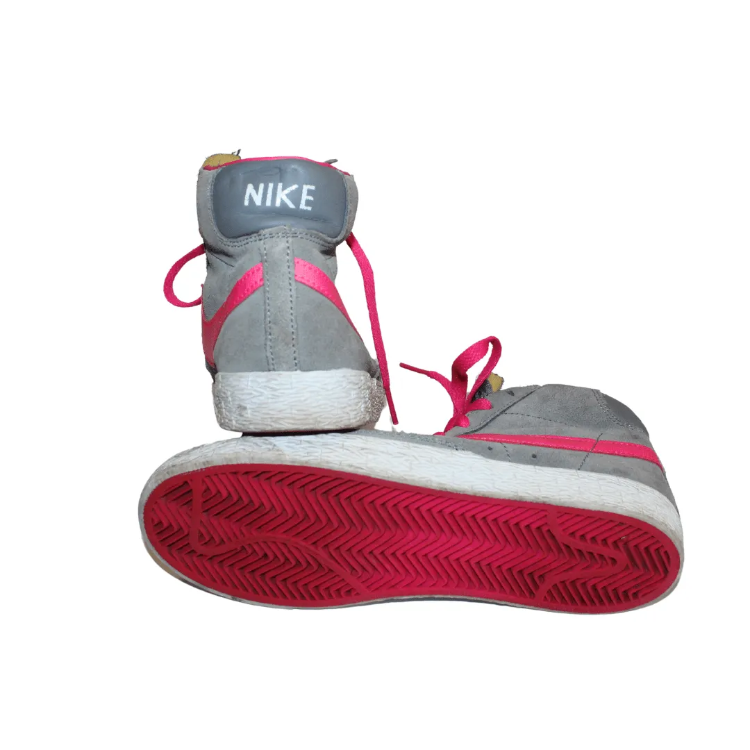 Blazer Grey Pink Suede High Tops