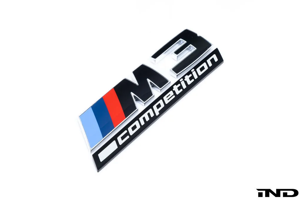 BMW G80 M3 LCI Competition Black Trunk Emblem