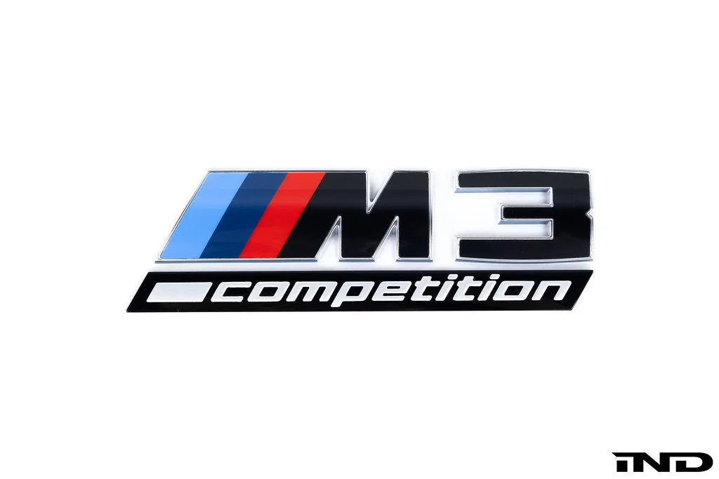 BMW G80 M3 LCI Competition Black Trunk Emblem