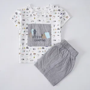 Boys Half Sleeves 2 Piece Suit