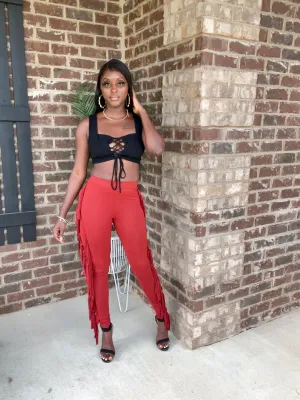 Bronco Fringed Leggings
