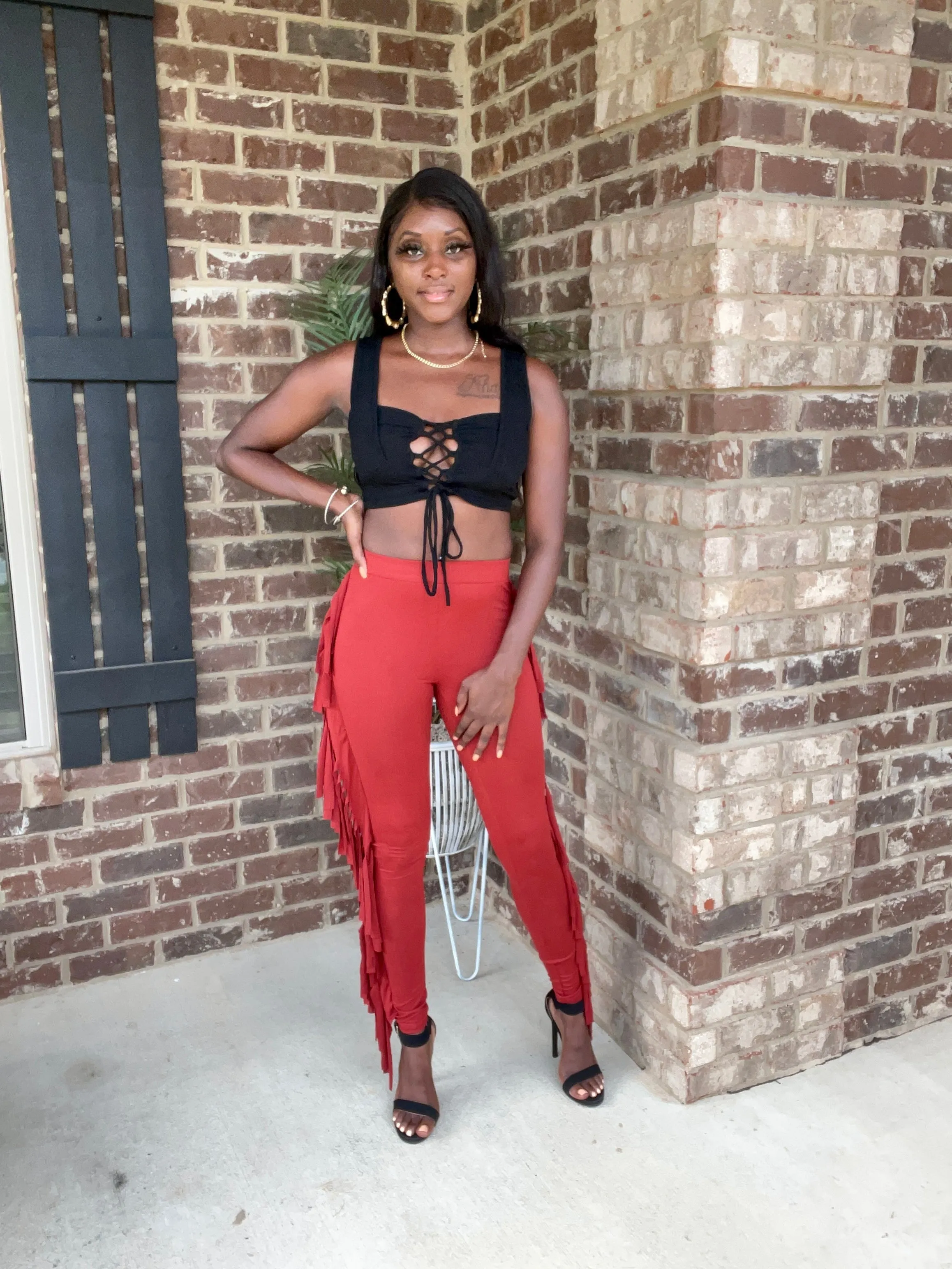 Bronco Fringed Leggings