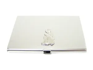 Business Card Holder with Monkey Pendant
