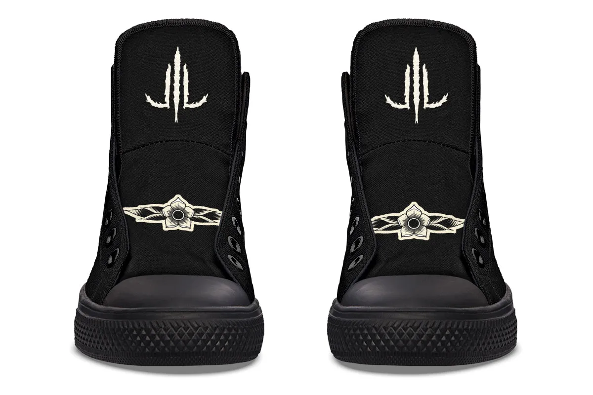Butterfly Knife High Tops