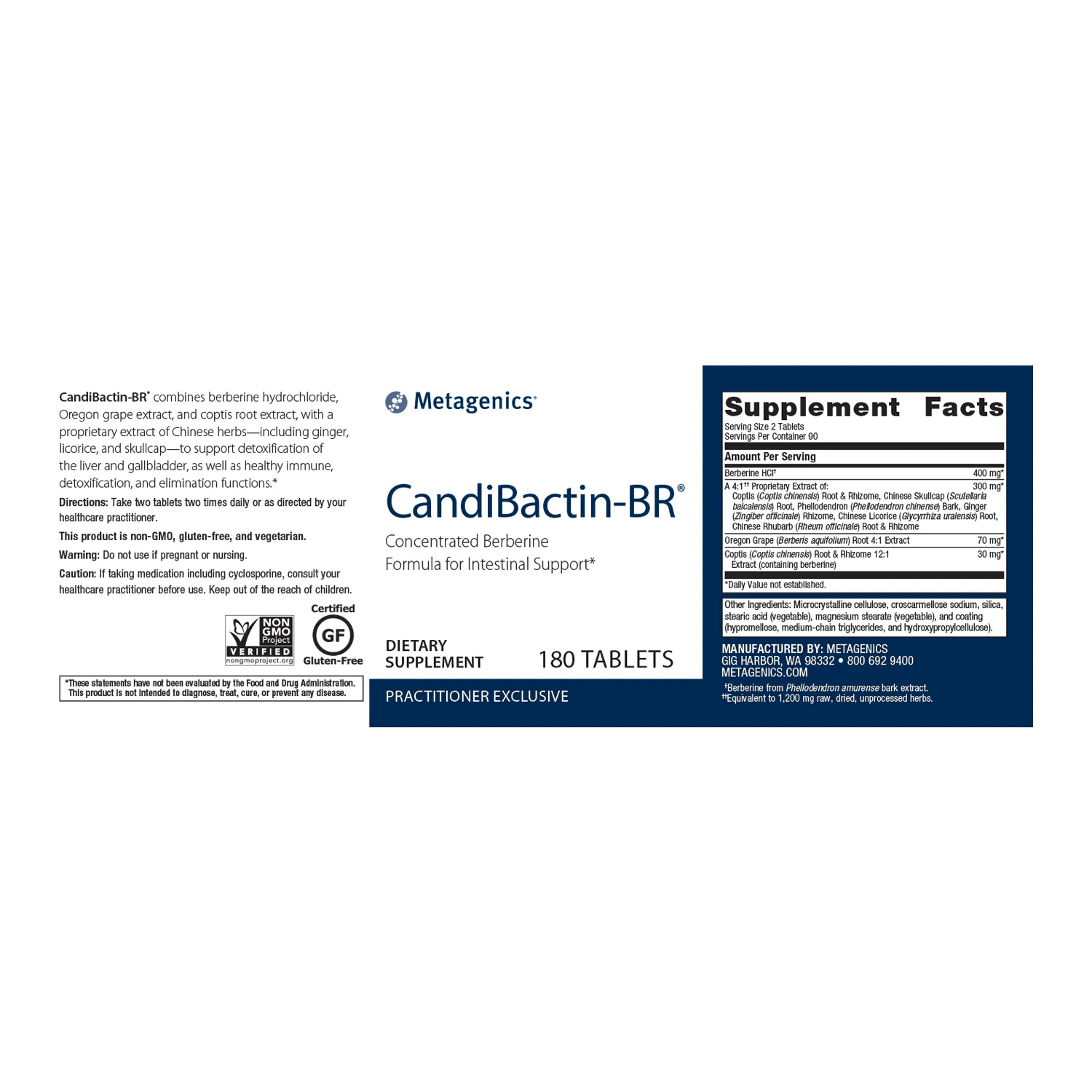 Candibactin-BR® <br>Concentrated Berberine Formula for Intestinal Support*
