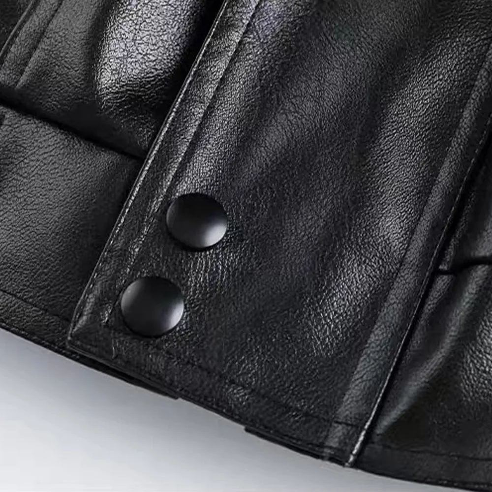 CE | Street Black Lapel Biker Jacket