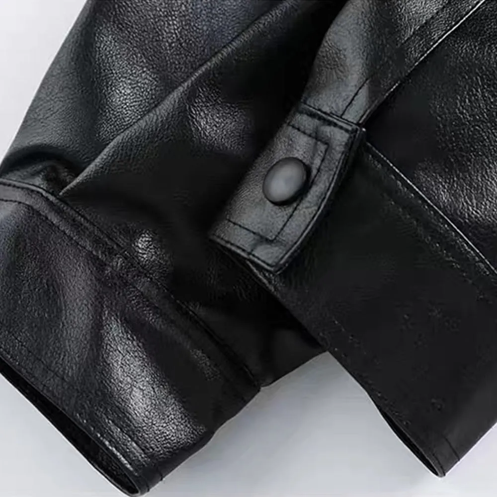 CE | Street Black Lapel Biker Jacket