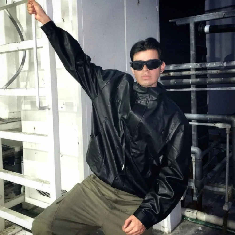 CE | Street Black Lapel Biker Jacket
