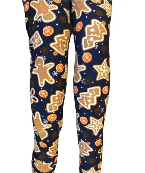Christmas Print Leggings "Gingerbread Man"