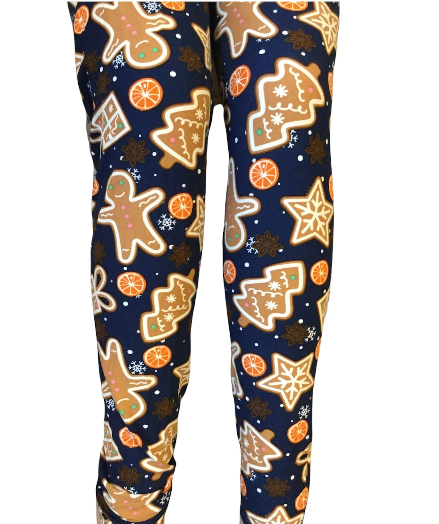 Christmas Print Leggings "Gingerbread Man"