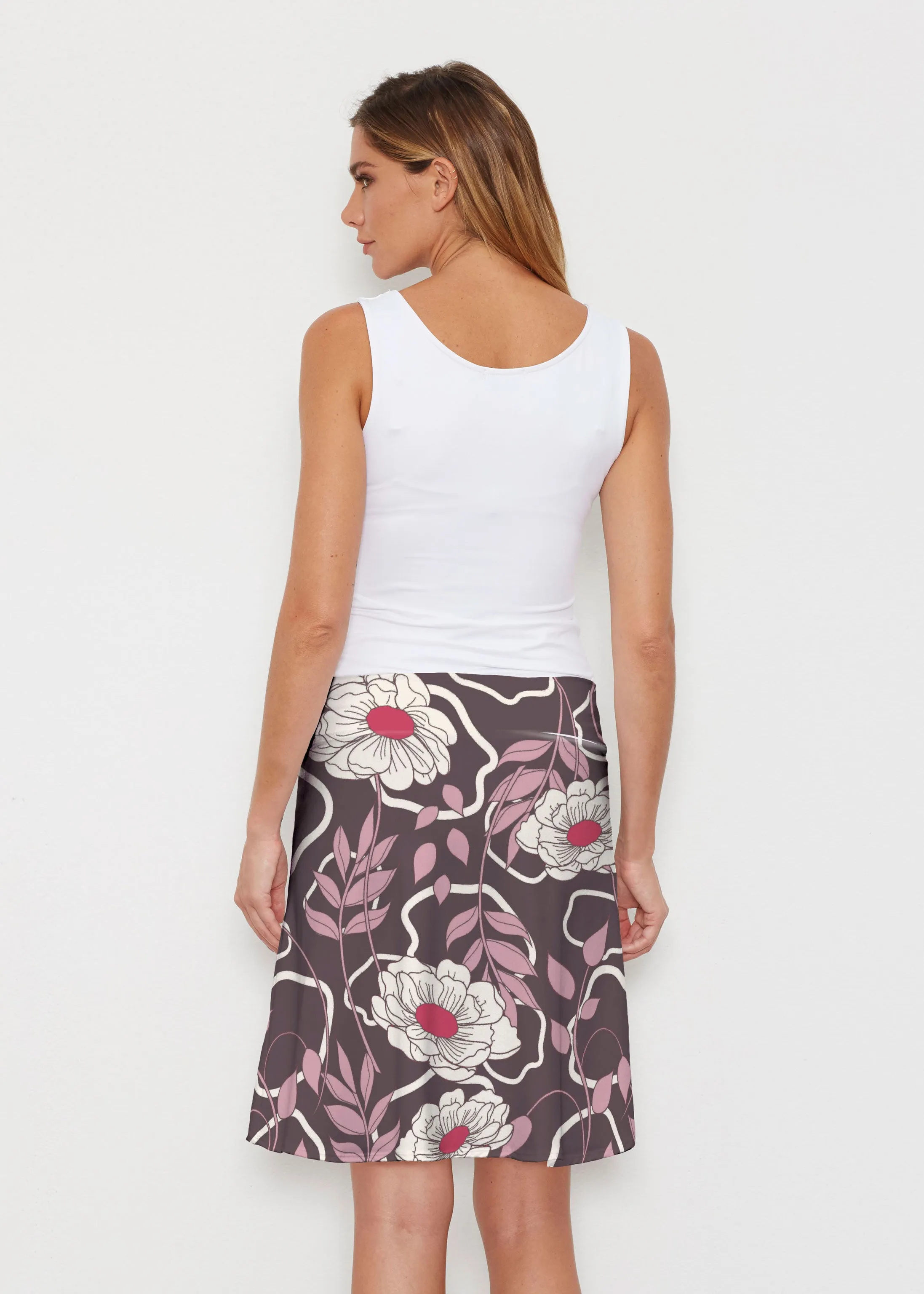 Clarisse (8125) ~ Silky Brenda Skirt 21 inch