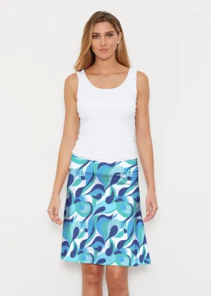 Disco Blue (8067) ~ Silky Brenda Skirt 21 inch