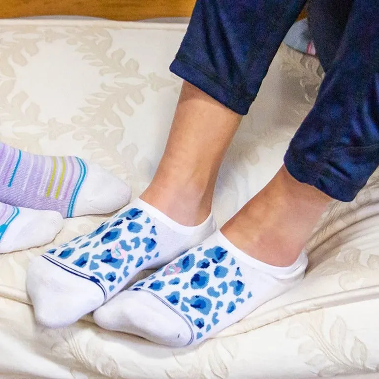 Dr. Segal's x PUDUS Bamboo Socks | No Fuss No-Show | Catarina Blue