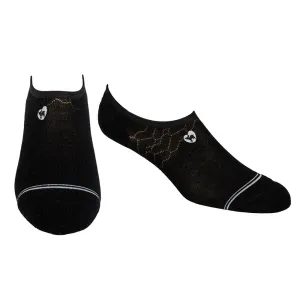 Dr. Segal's x PUDUS Bamboo Socks | No Fuss No-Show | Midnight Black