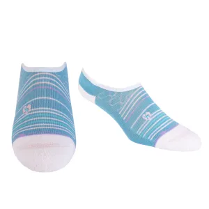 Dr. Segal's x PUDUS Bamboo Socks | No Fuss No-Show | Seaside Blue